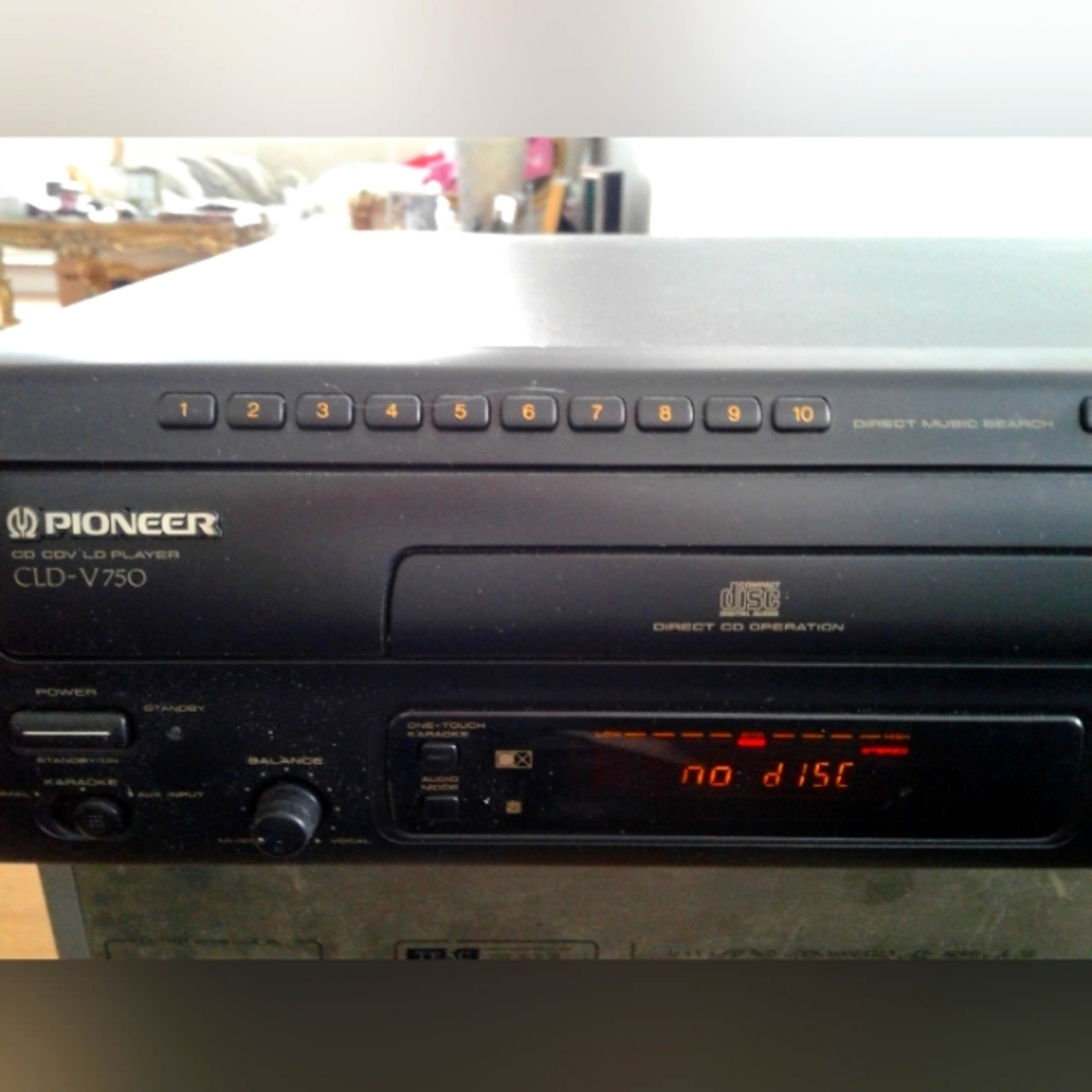 PIONEER CLD-V750 CD-CDV-LD Karaoke Laser-disc Player made in Japan tested